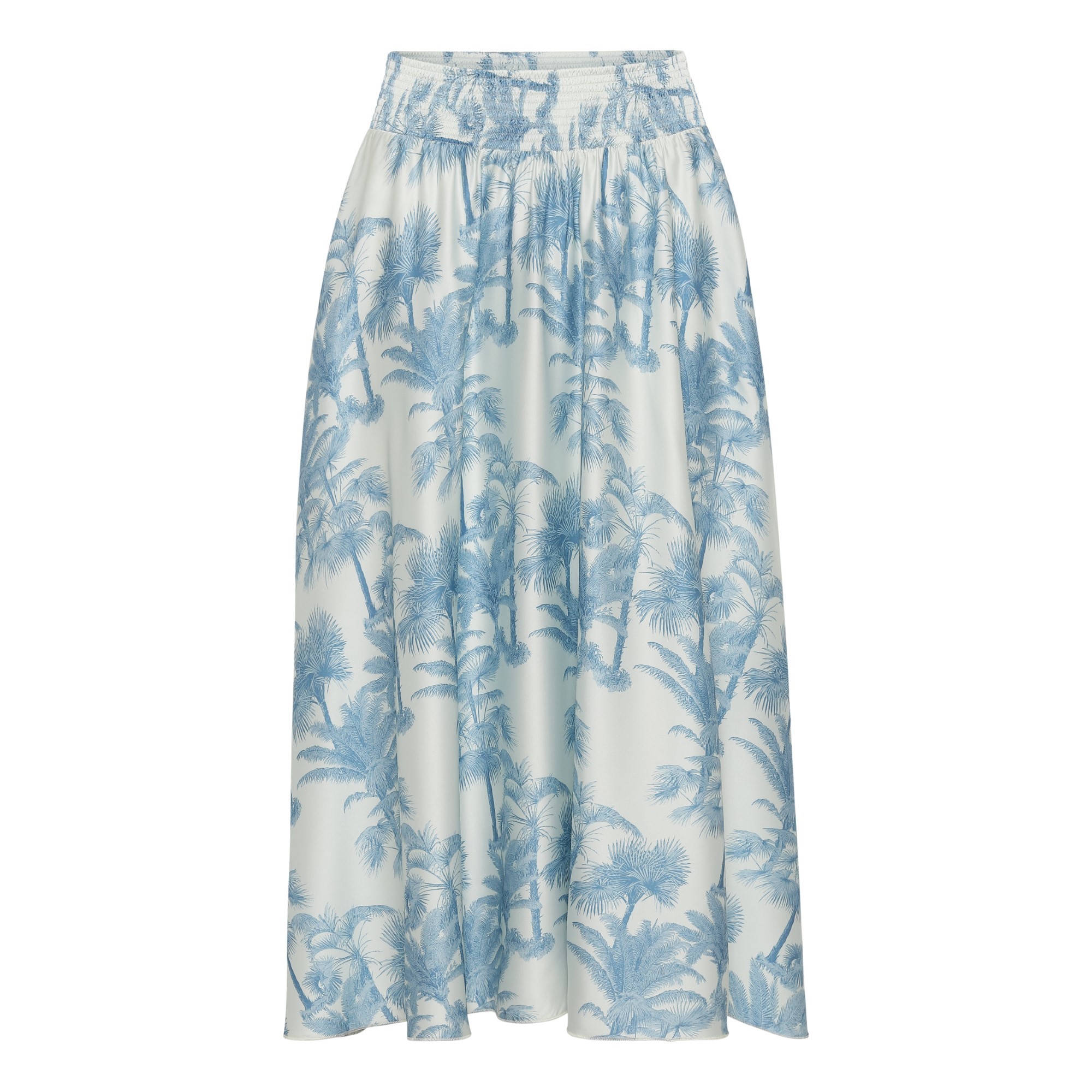 Trini Skirt – Blue Palm | KARMAMIA Copenhagen